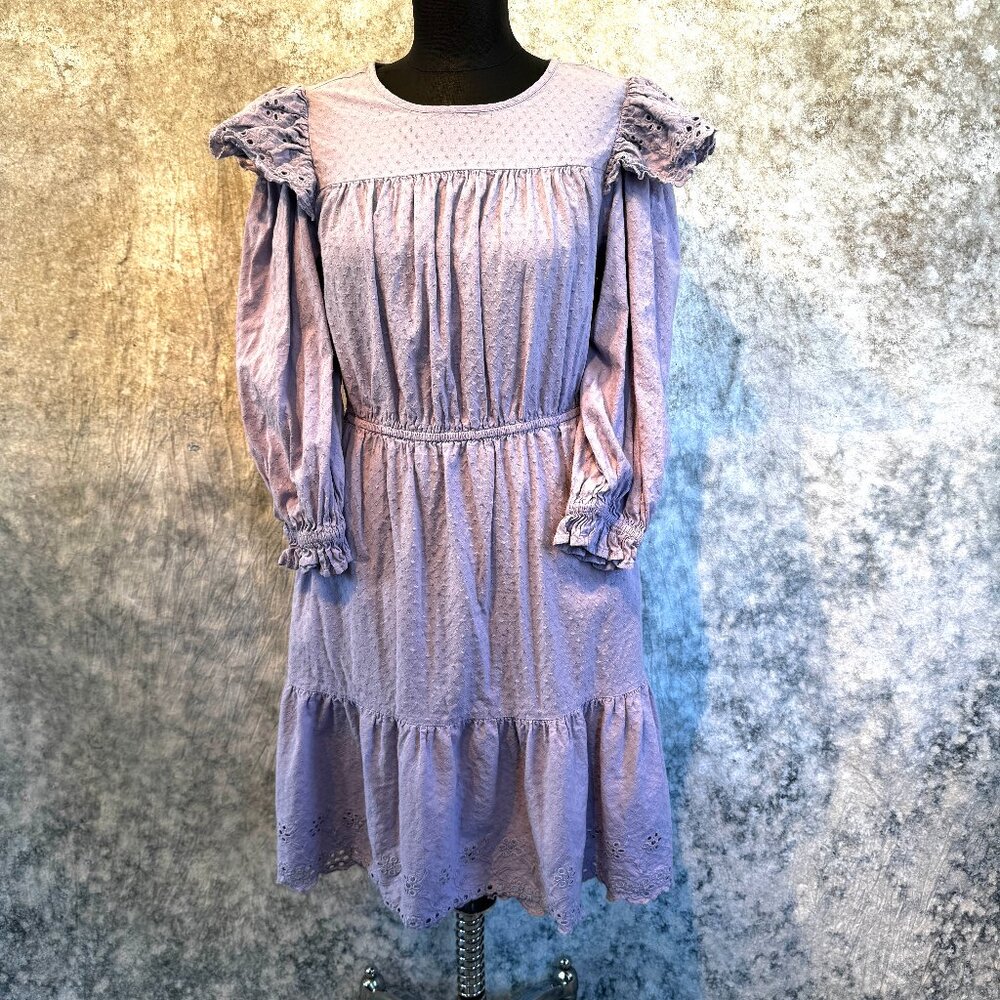 Universal Thread Lilac Cotton Eyelet Dress - M
